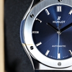 Hublot Classic Fusion Titanium Blue Dial 45 mm 511.NX.7170.RX