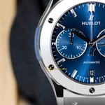 Hublot Classic Fusion Chronograph Titanium Blue. Dial 45 mm 521.NX.7170.RX