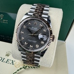 Rolex Datejust 36 mm 126231 Grey Decor Diamonds Dial Everose Rolesor Jubilee