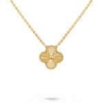 Подвеска Van Cleef & Arpels Vintage Alhambra Guilloche Yellow Gold