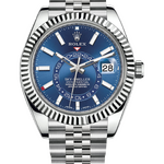 Rolex Sky-Dweller 42 mm White Rolesor Blue Dial 326934 Jubilee