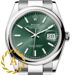 Rolex Datejust 36 mm Oystersteel Mint Green Dial 126200