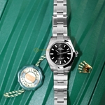 Rolex Oyster Perpetual 28 mm Oystersteel Black Dial 276200