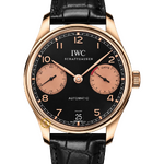 IWC Portuguese 42 mm Rose Gold Black Dial IW500121