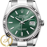 Rolex Datejust 36 мм White Rolesor Mint Green Dial 126234 