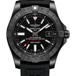 Breitling Avenger II GMT 43 mm Blacksteel Volcano Black Dial M32390