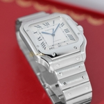Cartier Santos De Cartier Large Automatic Silver Opal Dial 47,5 x 39,8 mm WSSA0009