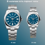 Rolex Oyster Perpetual 41 mm Oystersteel Med Blue Dial 134300