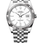 Rolex Datejust 41 mm 126334 White Dial White Rolesor Jubilee