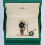 Rolex Datejust 41 mm Yellow Rolesor Bright Black Dial 126333 Jubilee