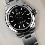 Rolex Oyster Perpetual 28 mm Oystersteel Black Dial 276200