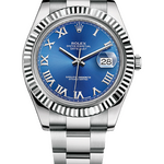 Rolex Datejust «Azzurro» 41 mm White Rolesor Bright Blue Dial 116334