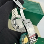Rolex Datejust 41 mm White Rolesor Bright Blue Dial 126334 Jubilee