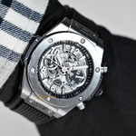 Hublot Big Bang Unico Titanium Black Skeleton Dial 44 mm 421.NX.1170.RX