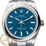 Rolex Oyster Perpetual 31 mm Oystersteel Med Blue Dial 277200
