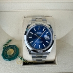 Rolex Datejust 41 mm Oystersteel Bright Blue Dial 126300