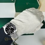 Rolex Datejust 41 mm Oystersteel Bright Black Dial 126300 Jubilee
