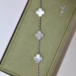 Браслет Van Cleef & Arpels Vintage Alhambra Pearl White Gold 5 мотивов