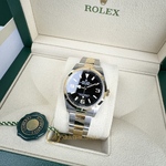 Rolex Explorer 36 mm Yellow Rolesor Black Dial 124273