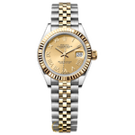 Rolex Lady-Datejust Champagne Roman Dial Yellow Rolesor 28 mm 279173 Jubilee