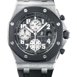 Audemars Piguet Royal Oak Offshore Steel Rubberclad Chronograph 42 mm Black «Mega Tapisserie» Dial 25940SK.OO.D002CA.01.A