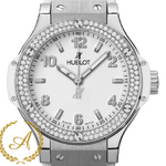 Hublot Big Bang Steel All White Diamonds 38 mm 361.SE.2010.RW.1104