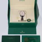Rolex Datejust 36 mm Everose Rolesor White Pearl Diamond-set Dial 126231