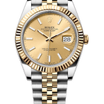 Rolex Datejust 41 mm Yellow Rolesor Champagne Dial 126333 Jubilee