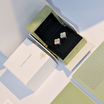 Серьги Van Cleef & Arpels Vintage Alhambra Pearl White Gold