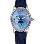 Girard Perregaux Cat`s Eye Moon Phases White Gold Diamonds 30 х 35 мм 80490