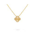 Подвеска Van Cleef & Arpels Vintage Alhambra Guilloche Yellow Gold
