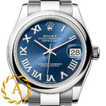 Rolex Datejust 31 mm Oystersteel Bright Blue Dial 278240