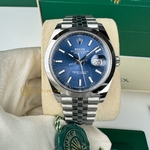 Rolex Datejust 41 mm Oystersteel Bright Blue Dial 126300 Jubilee