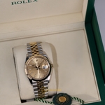Rolex Datejust 36 mm Champagne Dial Yellow Rolesor 126233 Jubilee
