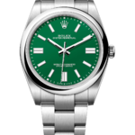 Rolex Oyster Perpetual 41 mm Oystersteel Green Dial 124300 