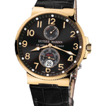 Ulysse Nardin Maxi Marine Chronometer Yellow Gold Black Dial 41 mm 266-66