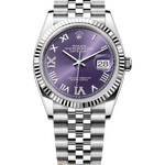 Rolex Datejust 36 mm Aubergine Dial Diamonds 126234 Jubilee