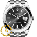 Rolex Datejust 41 mm Oystersteel Bright Black Dial 126300 Jubilee