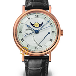 Breguet Classique Phase de Lune 39 mm Rose Gold Silver Dial 7787BR