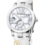 Ulysse Nardin Executive Dual Time Lady 40 mm Ceramic/Steel Pearl Diamonds Dial 243-10