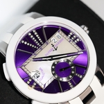 Ulysse Nardin Executive Dual Time Lady Purple Diamonds Dial 40 mm 243-10