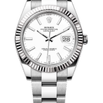 Rolex Datejust 41 mm 126334 White Dial White Rolesor