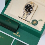 Rolex Datejust 41 mm Yellow Rolesor Bright Black Dial 126333 Jubilee