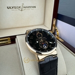 Ulysse Nardin Maxi Marine Chronometer Yellow Gold Black Dial 41 mm 266-66