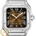 Cartier Santos De Cartier Large Automatic Brown Sunray Dial 47,5 x 39,8 mm WSSA0064
