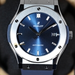 Hublot Classic Fusion Titanium Blue Dial 45 mm 511.NX.7170.RX