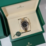 Rolex GMT-Master II 40 mm Yellow Rolesor Black Dial 126713GRNR Jubilee