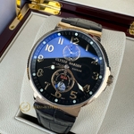 Ulysse Nardin Maxi Marine Chronometer Yellow Gold Black Dial 41 mm 266-66