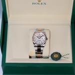 Rolex Datejust 36 mm Everose Rolesor White Pearl Diamond-set Dial 126231