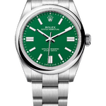 Rolex Oyster Perpetual 41 mm Oystersteel Green Dial 134300